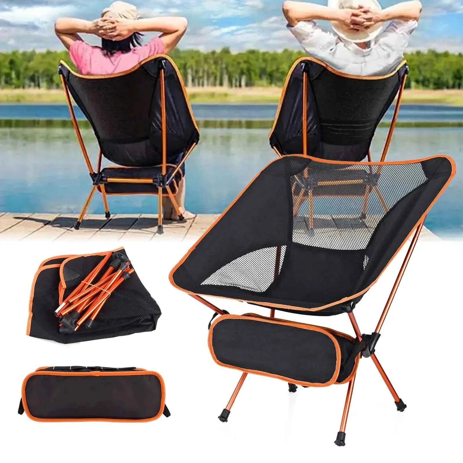 campingstuhl faltbar strand Campingstuhl Faltbar für Strand, Angeln und Radreisen – 900g – Outdoor Alm
