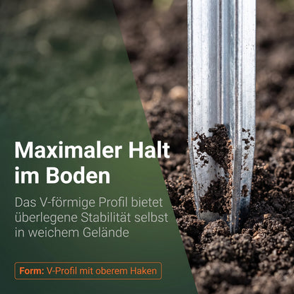 Heringe 5 St Aluminium 18 cm Ultraleicht Erdnägel 16 g Hering