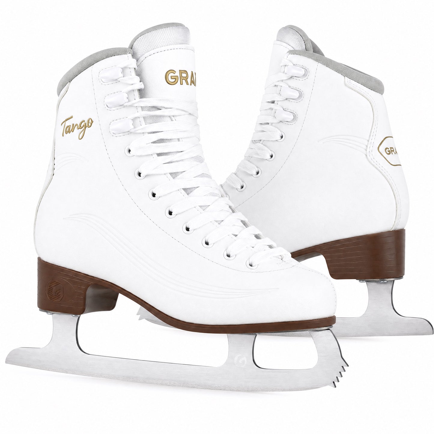 GRAF Tango V3 Damen Eiskunstlauf Schlittschuh Weiß Edelstahlkufe