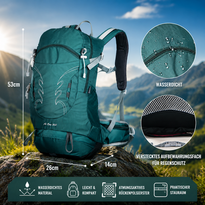 Wander Rucksack 30 Liter viel Stauraum, hoher Tragekomfort Trekking
