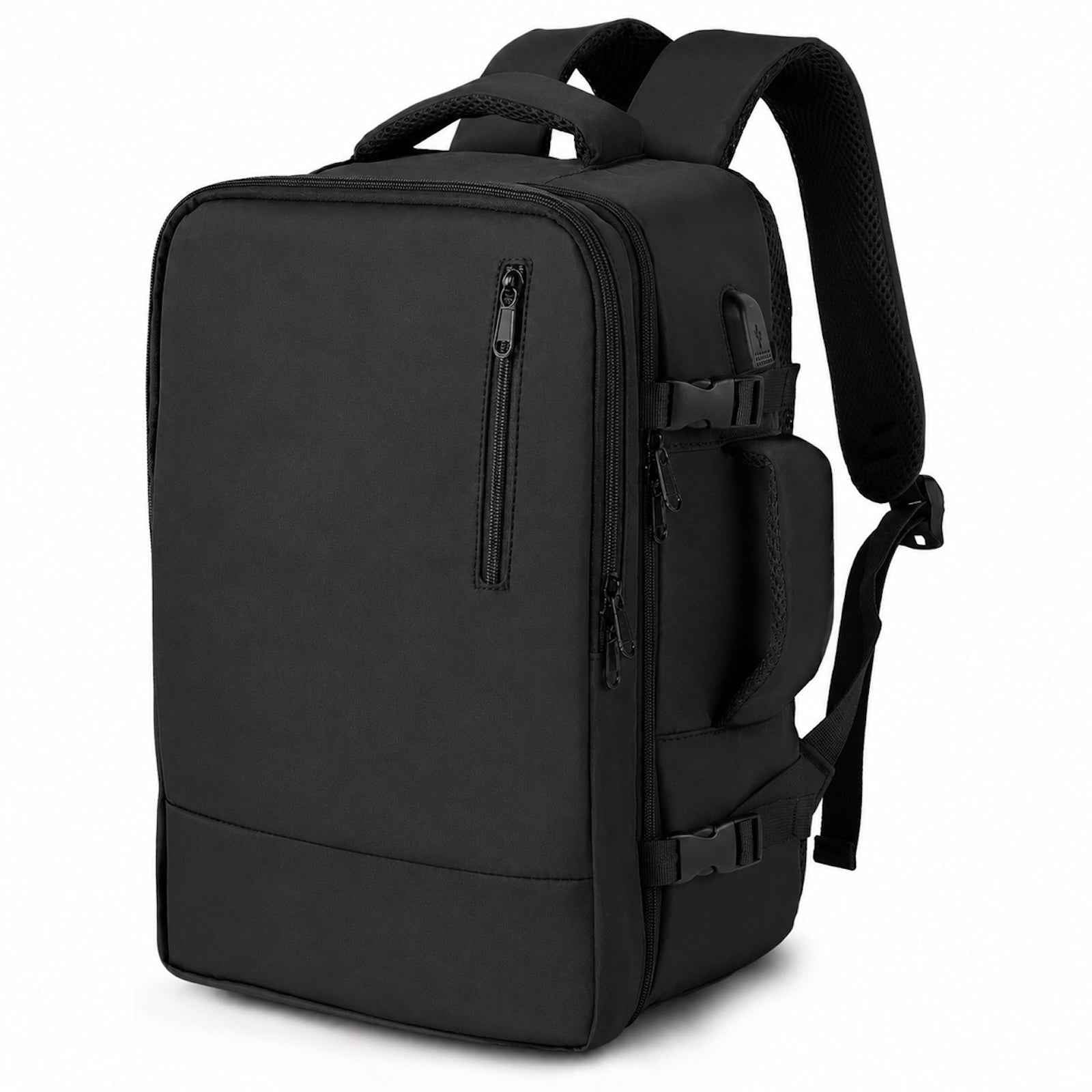 Reiserucksack Handgepäck Flugzeug Rucksack 35 Liter Schwarz