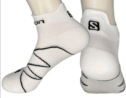 Sneaker Socken Salomon Sonic 2 Pack Laufsocken Schwarz Weiß