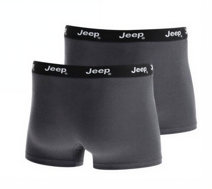 Boxershort 2 Pack Jeep Boxer Short Dark Grey Melange/Black