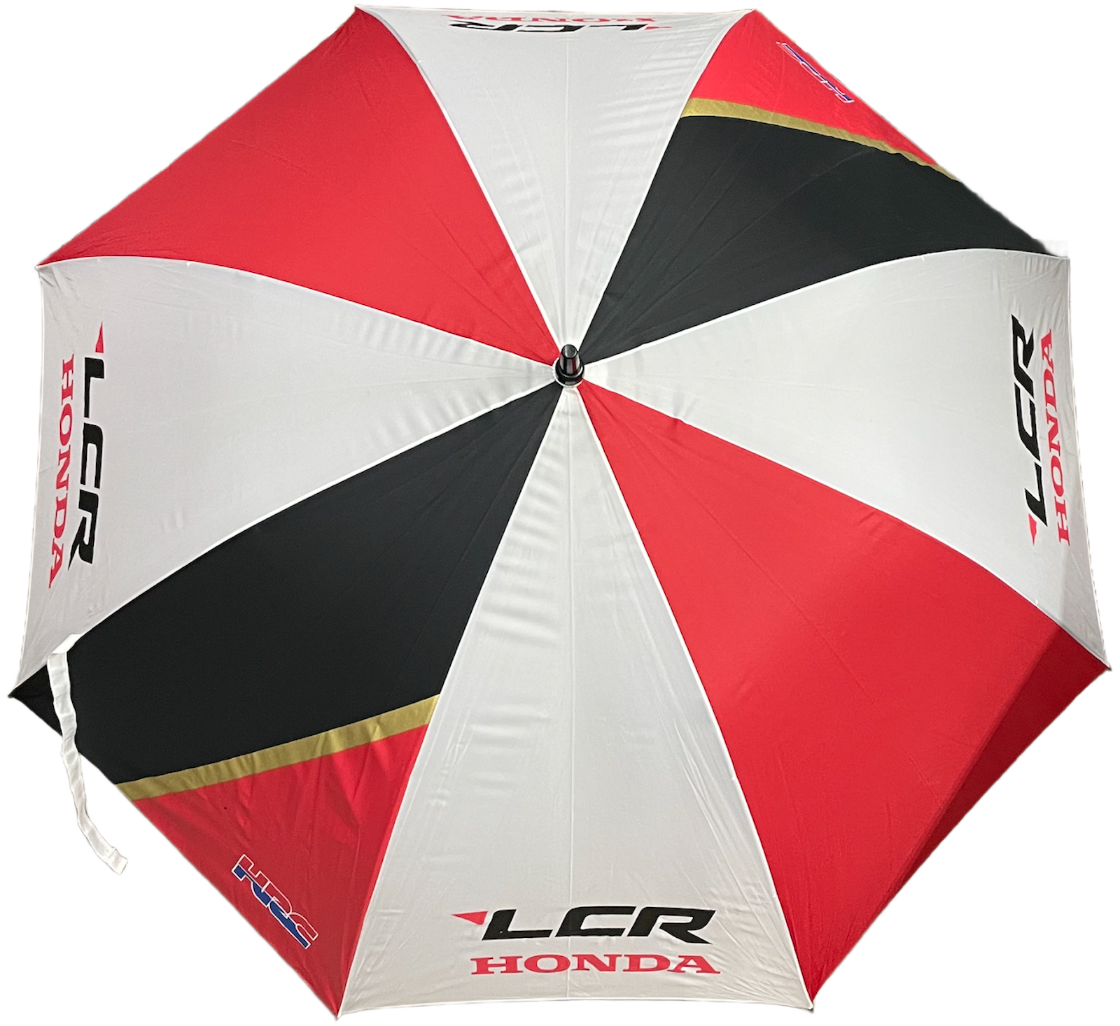 Regenschirm Automatikschirm HONDA LCR Racing Bike Race für Sonne Regen Weiß Rot