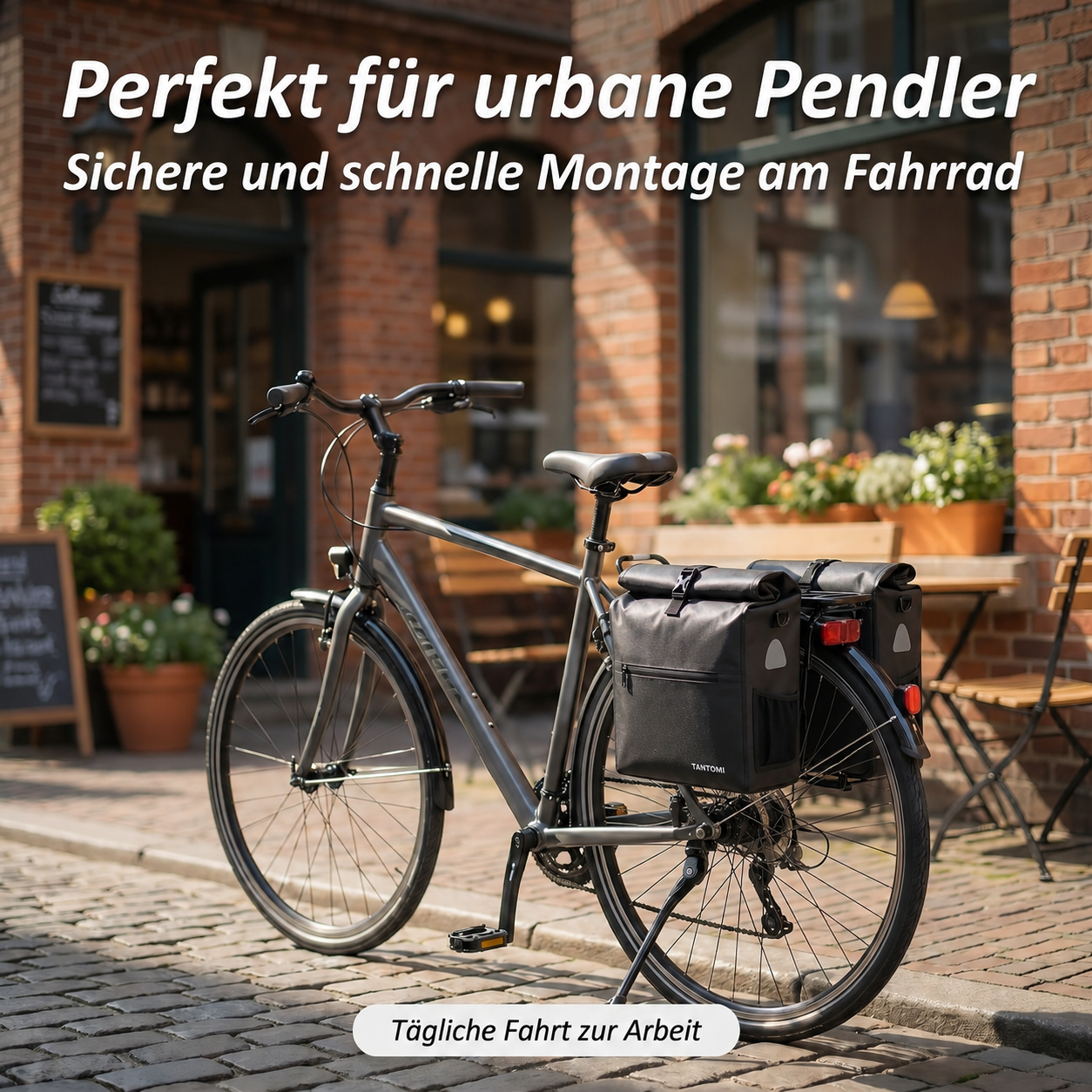 Fahrradtasche 3in1 Wasserdichte Gepäckträgertasche & Rucksack 19L - 25L