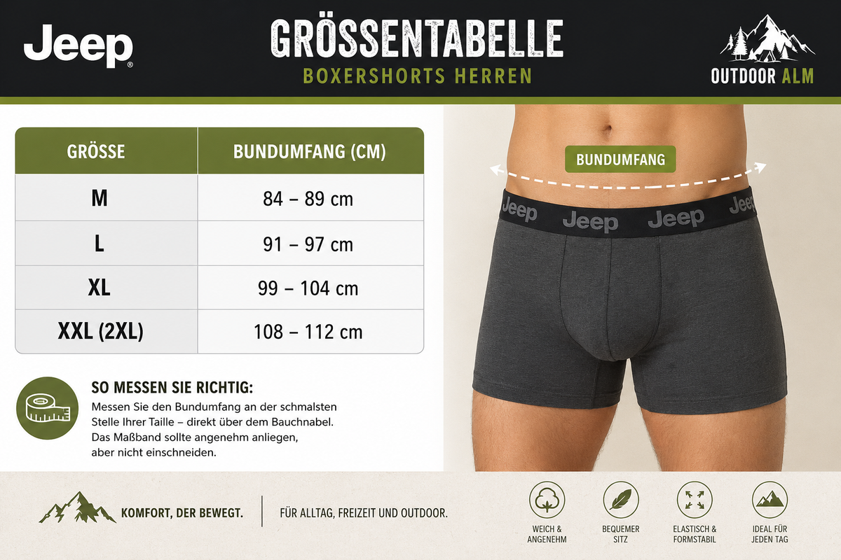 Boxershort 2 Pack Jeep Boxer Short Dark Grey Melange/Black