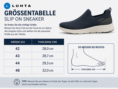 LUHTA Herren Sneaker Slipper Leuto Herren Sommer Schuhe Slip on Freizeitschuh
