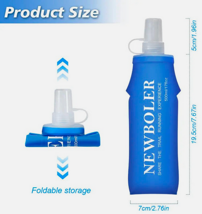 Flasche Faltbar aus TPU Material Wasserflasche 500 ml