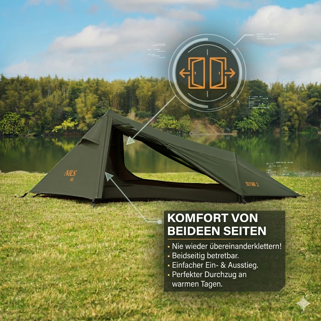 Trekking Backpacking Zelt NC2502 2 Personen Zelt Camping