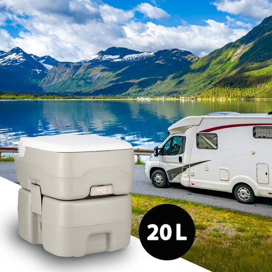 Tragbares WC 10 Liter Spülung NC0025 TOILETTE 20 L  Minicamper Vanlife