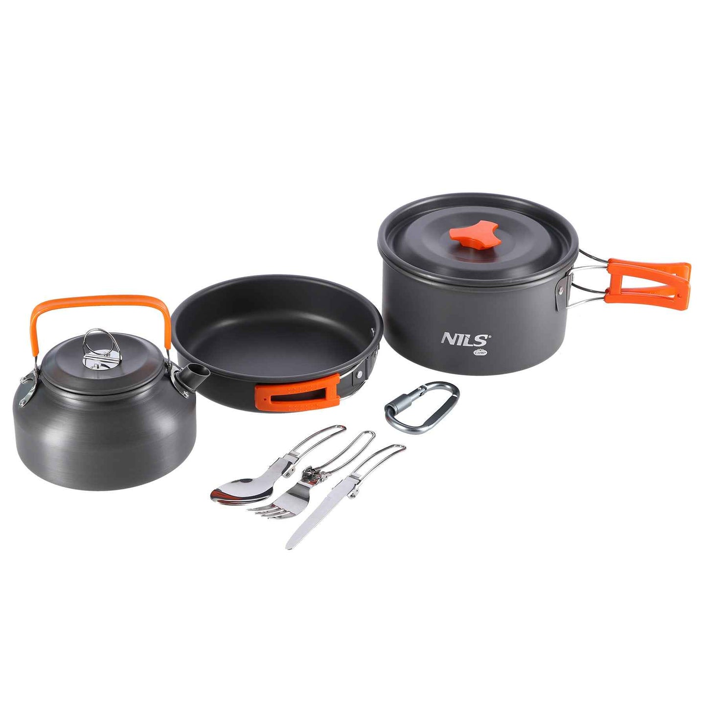 Topfset NC1782 SET MIT CAMPINGGESCHIRR Besteck