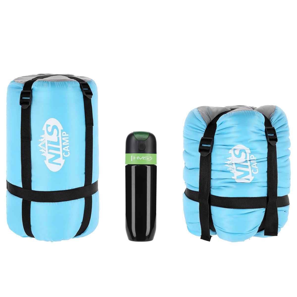 Decken Schlafsack Mumienschlafsack  205  MINZGRÜN-GRAU NC2008