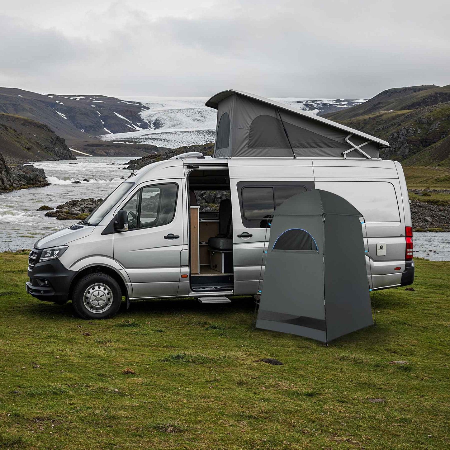 Umkleide Zelt NC3025 UMKLEIDEKABINE XL GRAU Toiletten Zelte Angel Zelt