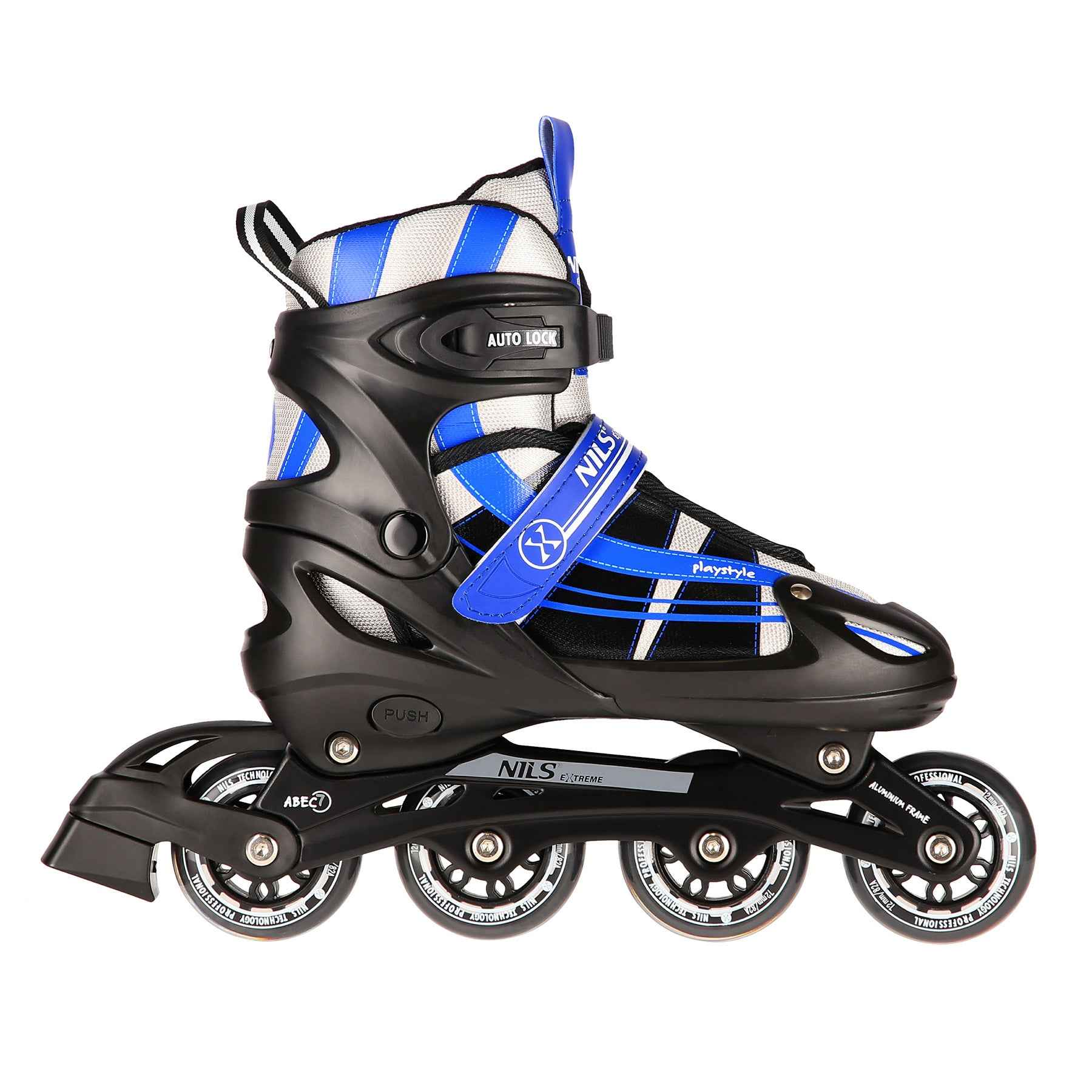 NH18366A 2-IN-1 DUNKELBLAU GRÖßE L(39-42) Schlittschuhe  MIT DER AUSTAUSCHBAREN Inline -KUFE NILS EXTREME