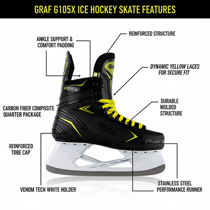 Schlittschuhe Graf G104X Eishockey Schlittschuh Eislaufen