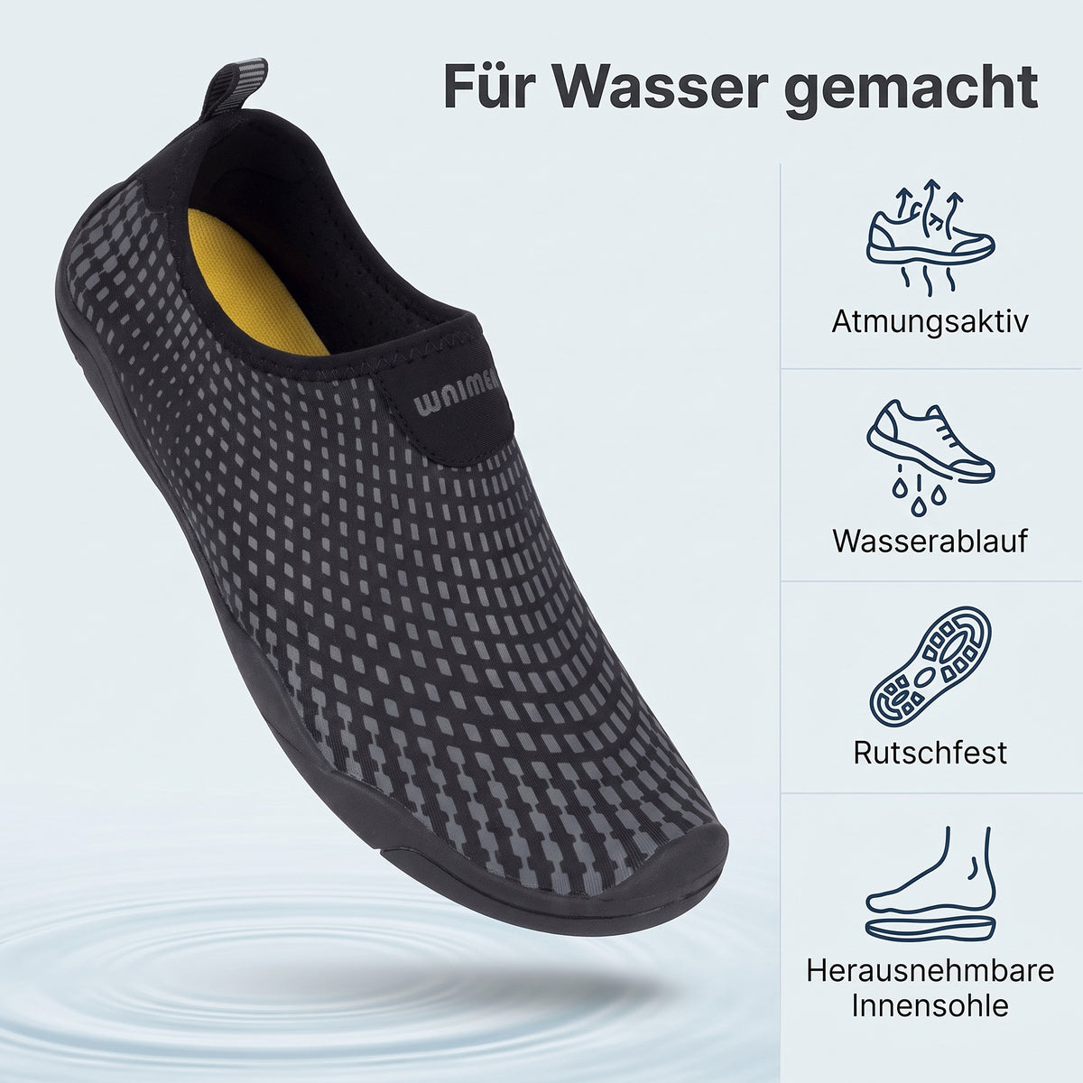 Wasserschuhe Strandschuhe Aquaschuhe Badeschuhe sehr gute Sohle Stand up Paddle