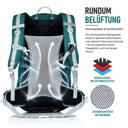 Wander Rucksack 30 Liter viel Stauraum, hoher Tragekomfort Trekking