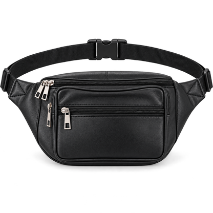 Gürteltasche 2 Leder 4 Taschen Sling Bag Gürtel Hüft Tasche