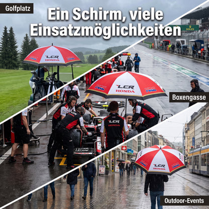 Regenschirm Automatikschirm HONDA LCR Racing Bike Race für Sonne Regen Weiß Rot