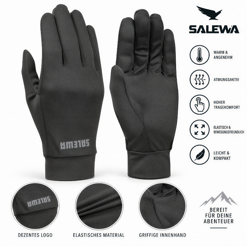 Salewa Maipo 2.0 Unterziehhandschuhe Größe L 9  Handschuhe
