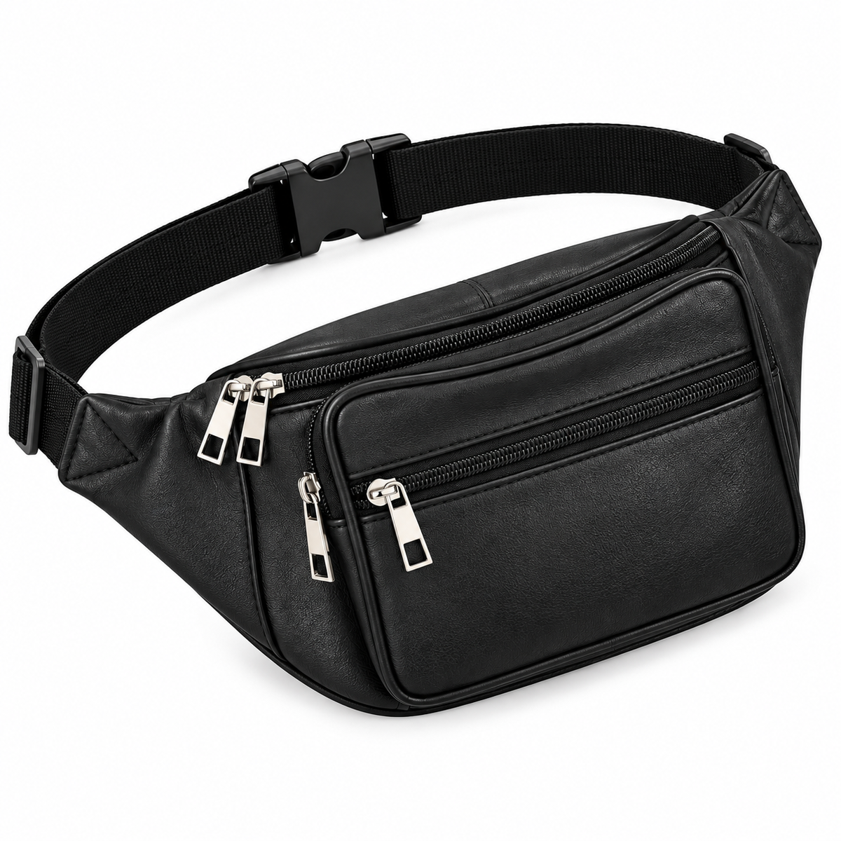 Gürteltasche 2 Leder 4 Taschen Sling Bag Gürtel Hüft Tasche