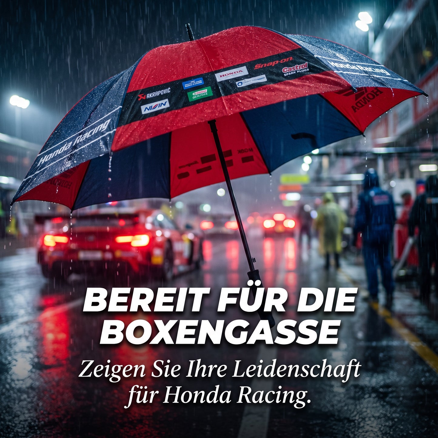 Regenschirm Automatikschirm Team HONDA Racing Bike Race für Sonne und Regen