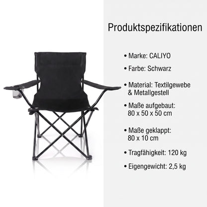 Stuhl Campingstuhl Faltbar Getränke Halter Sitz Sessel Tragetasche Angelsessel