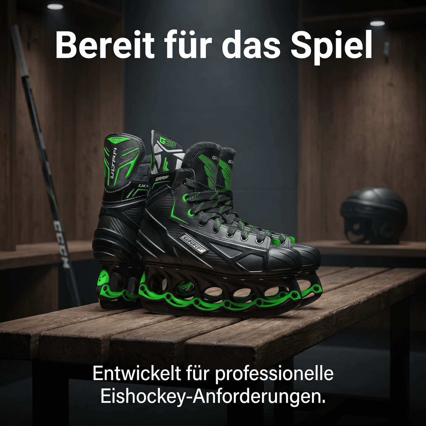 tblade Schlittschuhe Graf Ultra G875 Green t blade Edition kaufen - Hochwertige Eislaufschuhe für optimale Performance
