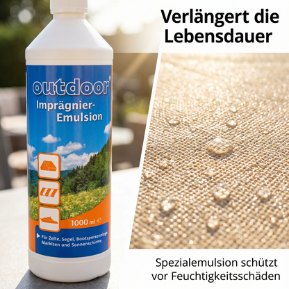 Zelt Imprägniermittel Emulsion 1000 ml Imprägnierung Markise Sonnenschirm