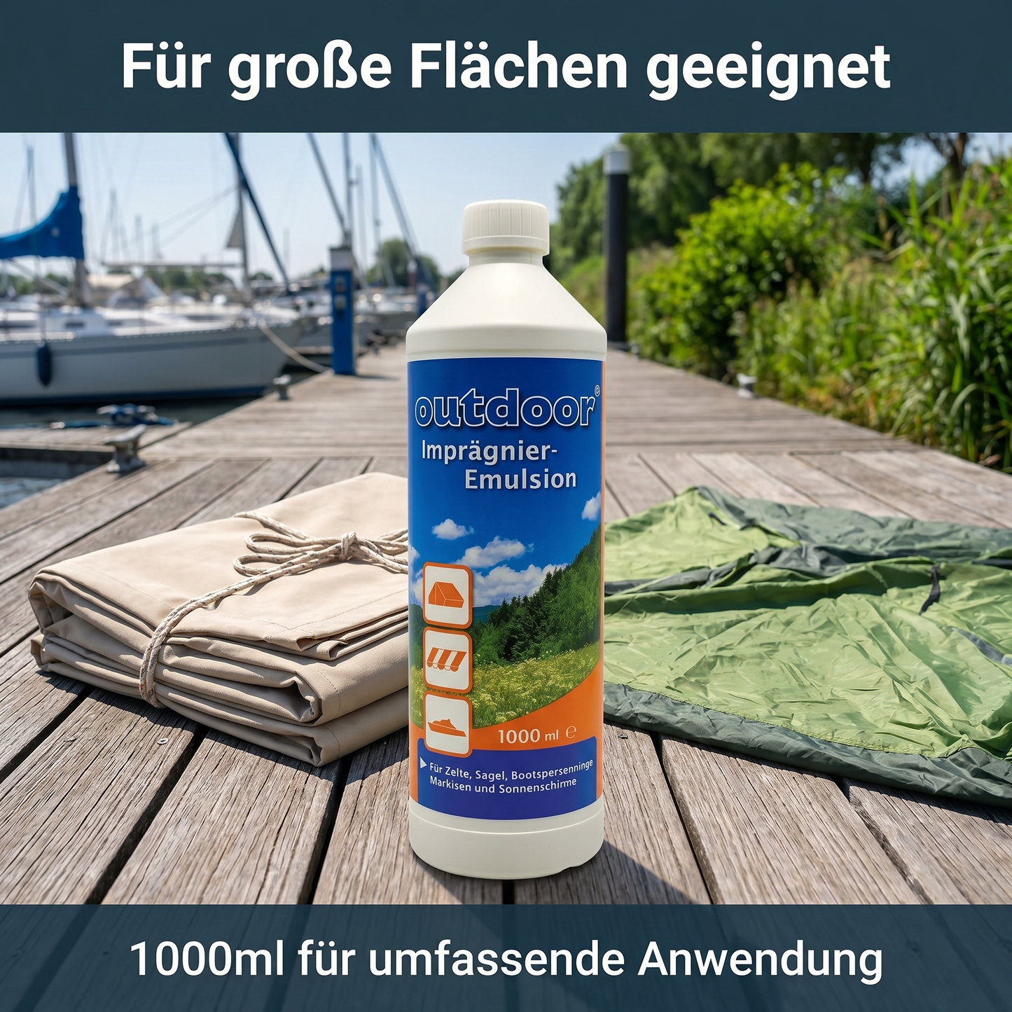 Zelt Imprägniermittel Emulsion 1000 ml Imprägnierung Markise Sonnenschirm