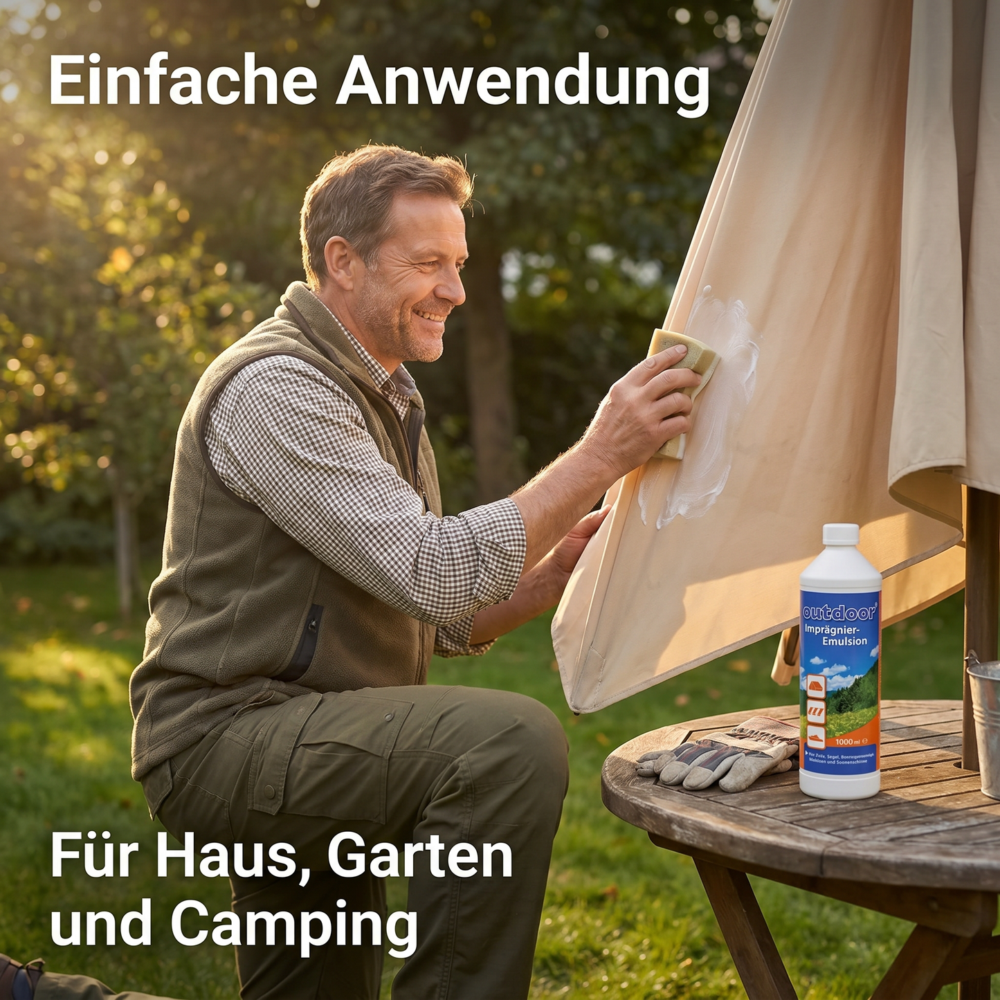 Zelt Imprägniermittel Emulsion 1000 ml Imprägnierung Markise Sonnenschirm