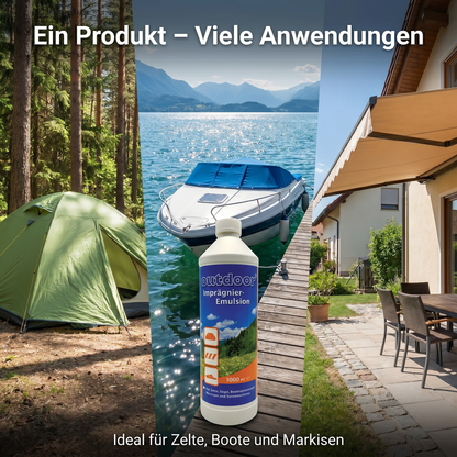 Zelt Imprägniermittel Emulsion 1000 ml Imprägnierung Markise Sonnenschirm