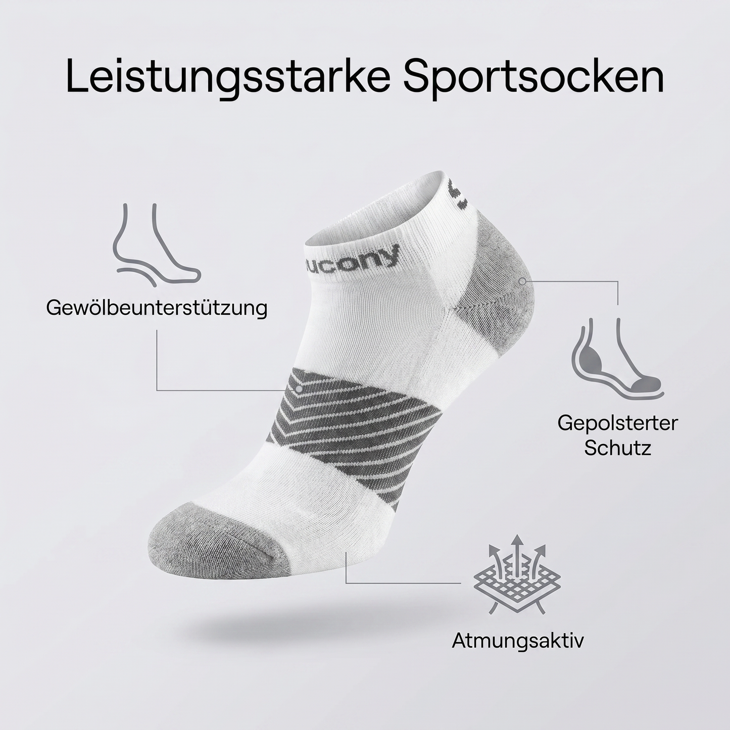 Lauf und Freizeit Socken Gr. 45-47  Salomon Speed Technical Sneaker  2 Pack