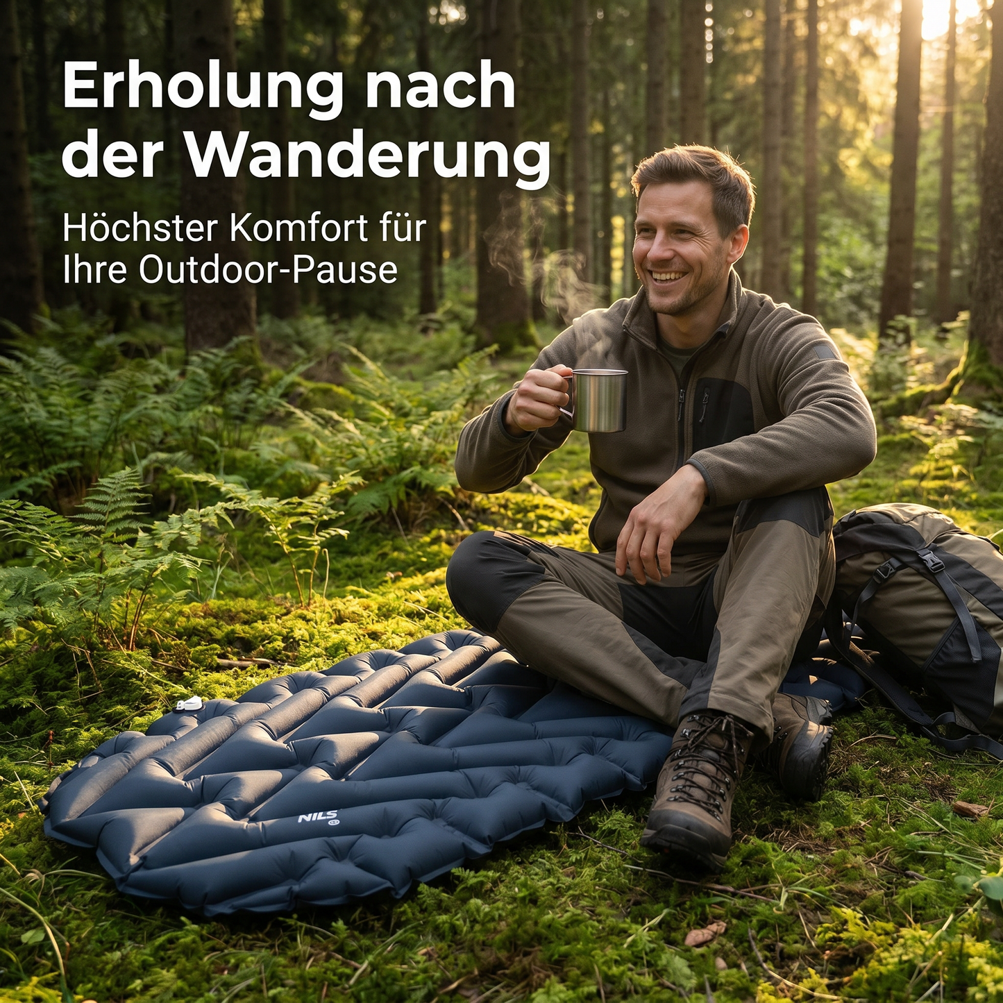 Isomatte Ultraleicht 600g Matte für Trekking Backpacking Radreise