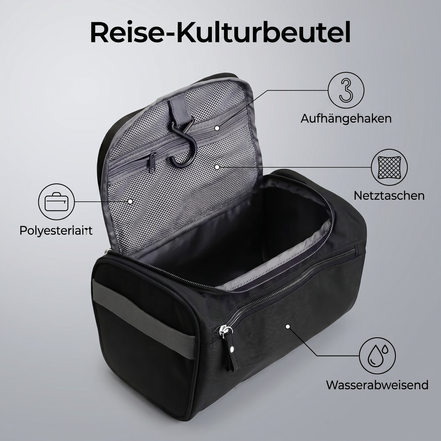 Kulturbeutel für Reise Camping Kultur Beutel Pflege Tasche