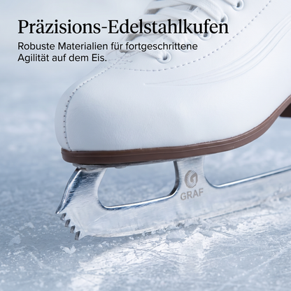 Kunstlauf Schlittschuhe Graf V2 - Komfortable Kunstlauf Schlittschuhe mit Polsterung für besten Halt