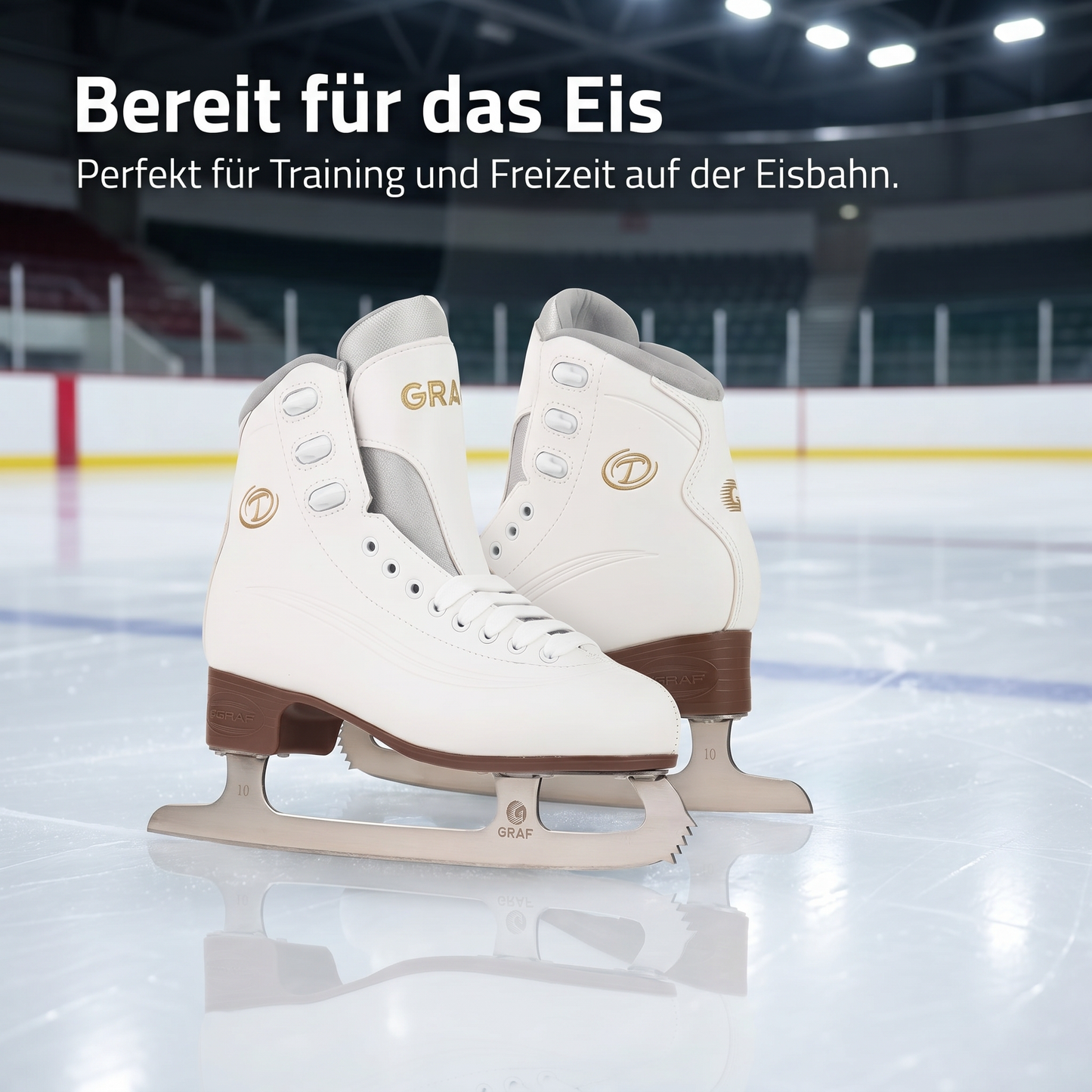 Kunstlauf Schlittschuhe Graf V2 - Komfortable Kunstlauf Schlittschuhe mit Polsterung für besten Halt