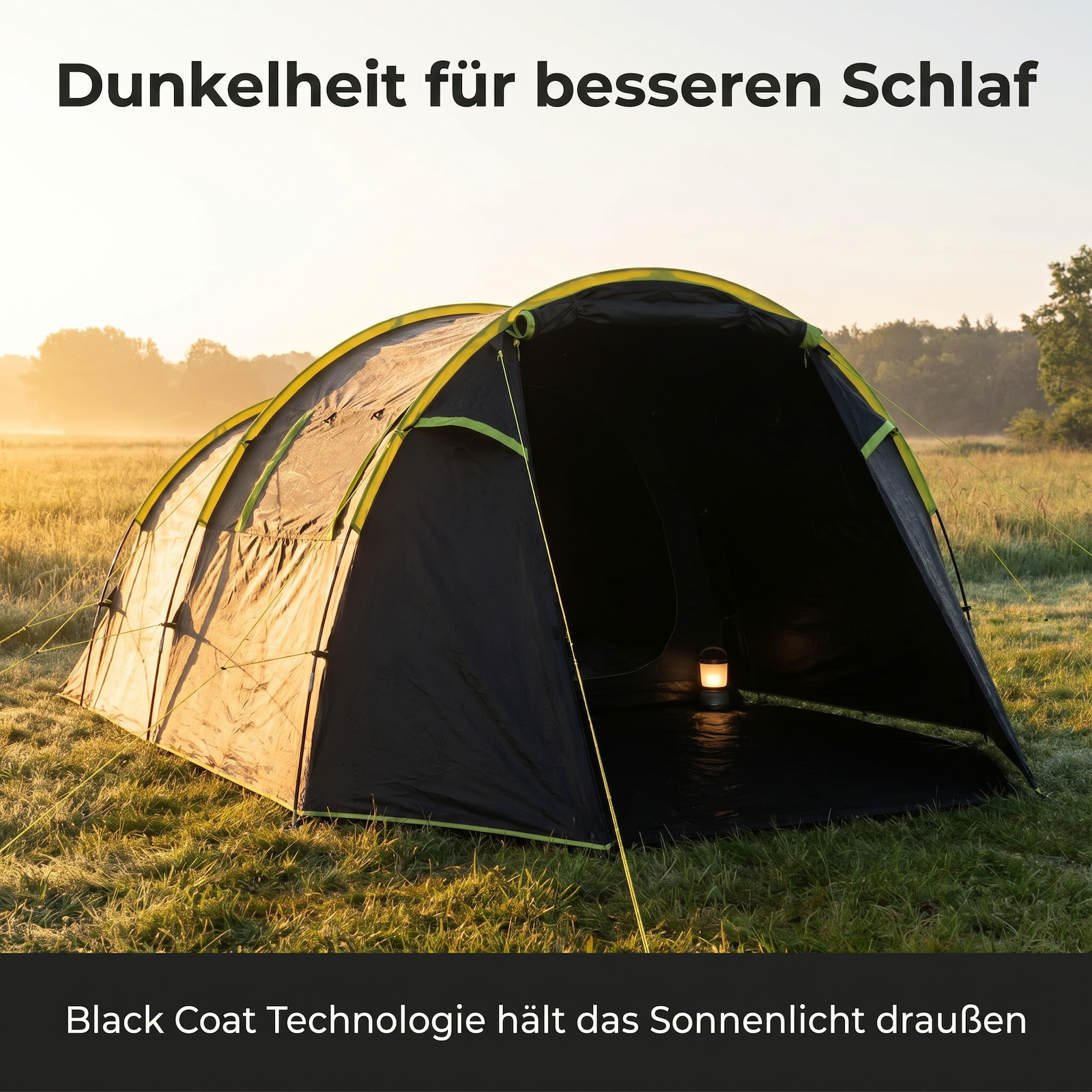 Zelt 4 Personen 3000 mm Wassersäule Campingzelt Fammilienzelt – Outdoor Alm