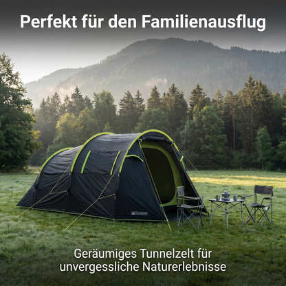 Zelt 4 Personen 3000 mm Wassersäule Campingzelt Fammilienzelt