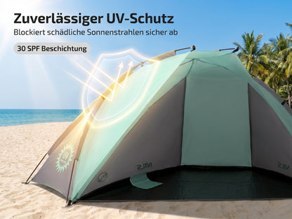 Strandmuschel Strandzelt mit UV Schutz Strand-Muschel