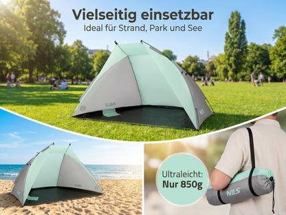 Strandmuschel Strandzelt mit UV Schutz Strand-Muschel