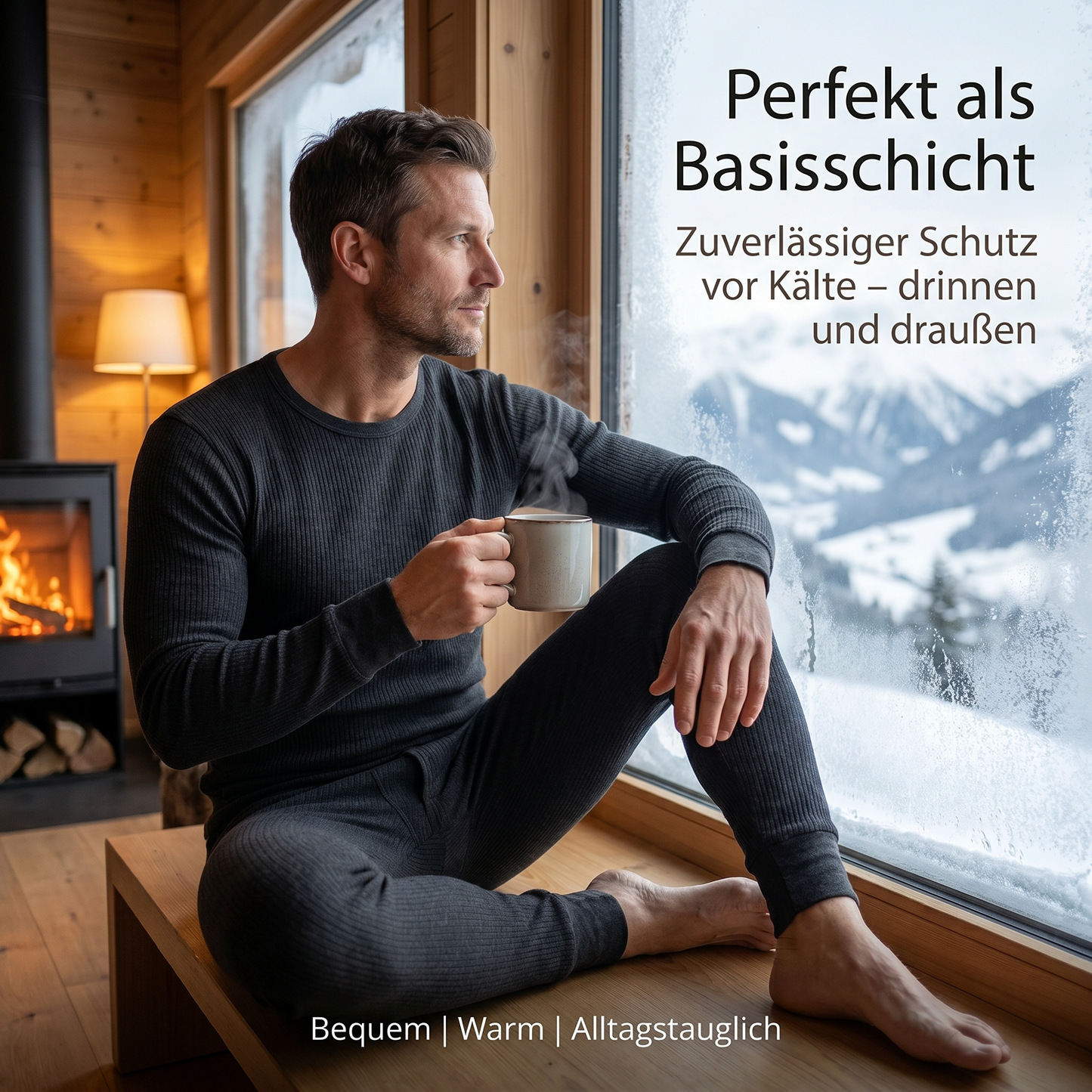 Thermo Unterwäsche Set  Hose und Oberteil  Größe M / L  Thermounterwäsche