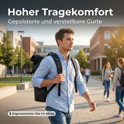 Fahrradtasche 3in1 Wasserdichte Gepäckträgertasche & Rucksack 19L - 25L