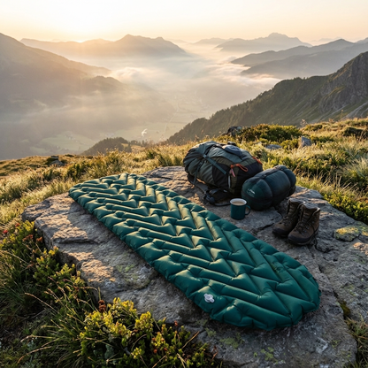Trekking Matte Isomatte Luftbett 193 cm x 56 cm Ideal für Backpacking 600g