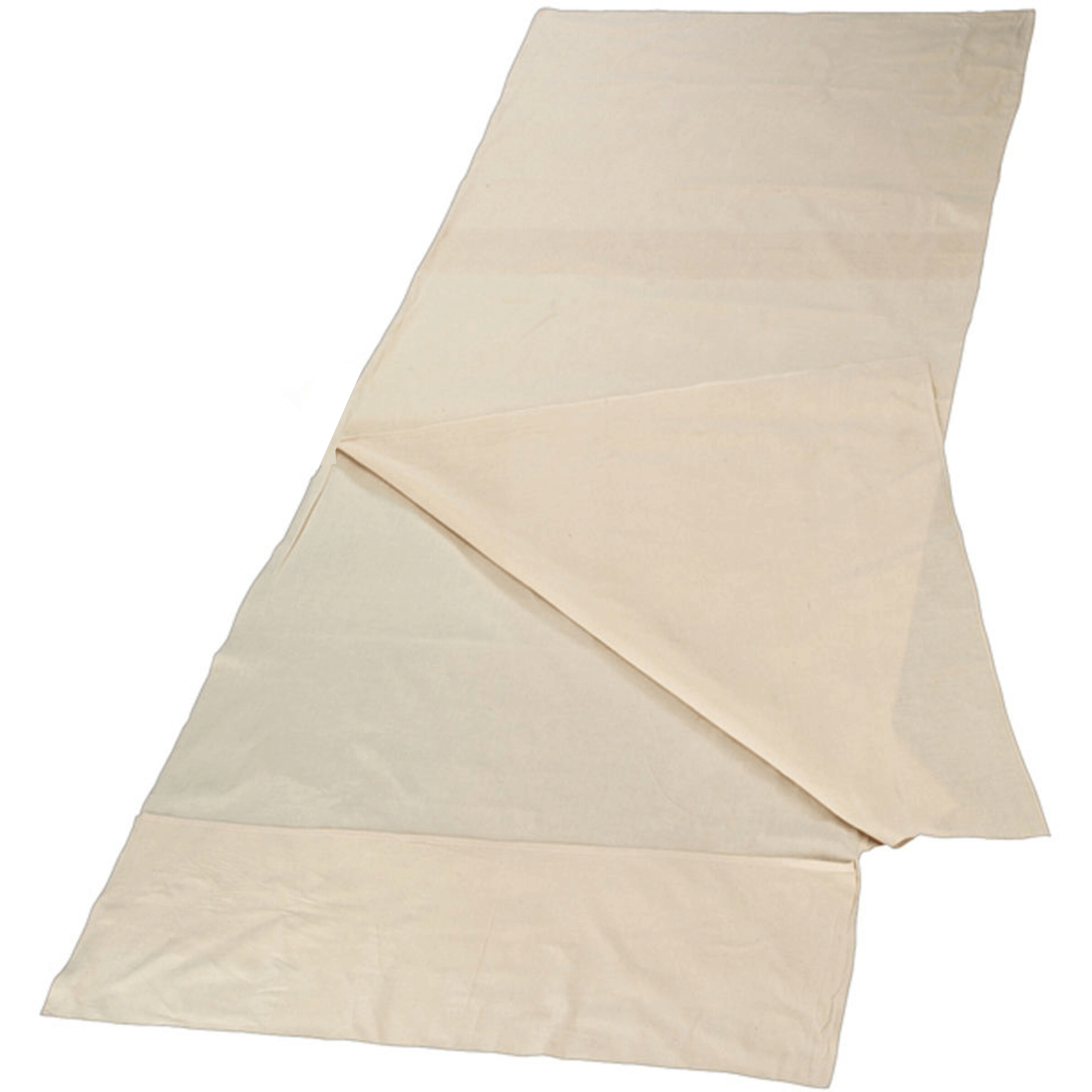 Schlafsack Inlett Hüttenschlafsack 100% Baumwolle 200 cm x 80 cm mit Kissenfach